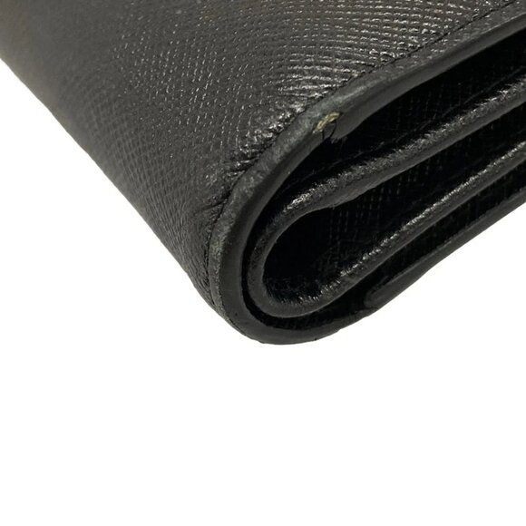 PRADA - Black Saffiano Leather Hardware Bifold Wallet 373-080625 - Picture 5 of 13